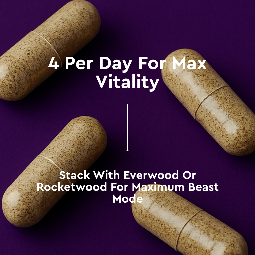 4 capsules per day for max vitality