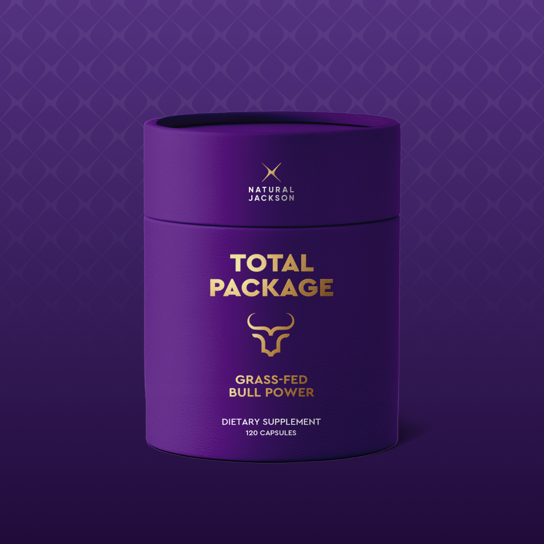 TOTAL PACKAGE bottle studio shot